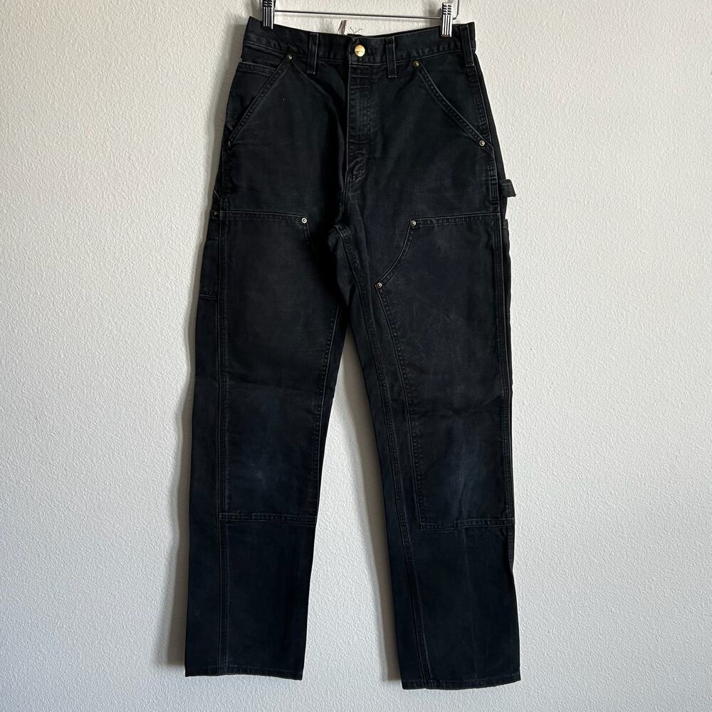 Carhartt B01 BLK black double knee work wear carpenter pants